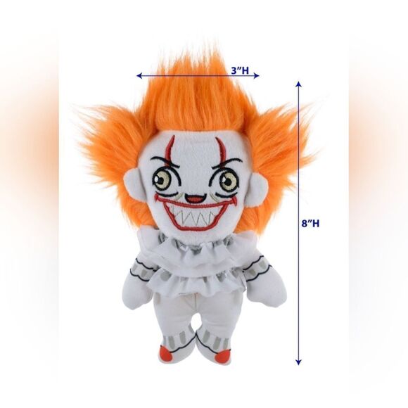 New Halloween Pennywise IT Clown Plush Doll 8" - Picture 3 of 3